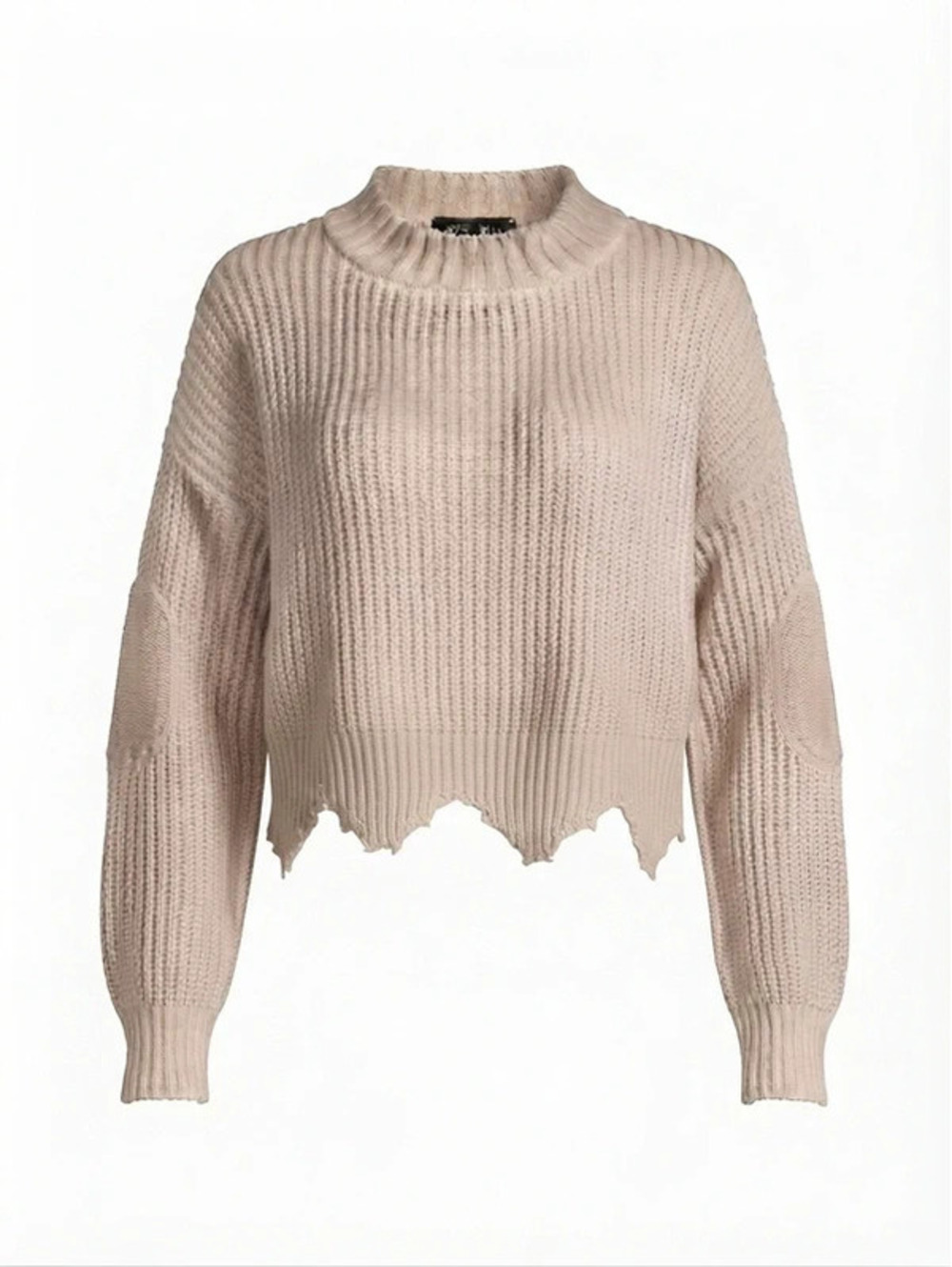 Romeo & Juliet Couture cream Oversized knit cropped sweater Women's small - Picture 1 of 13